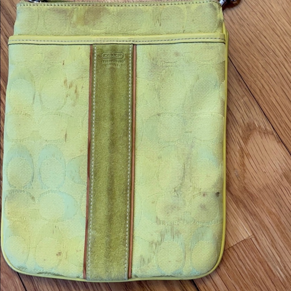 100% Authentic Coach Adjustable Rectangular Cross… - image 2